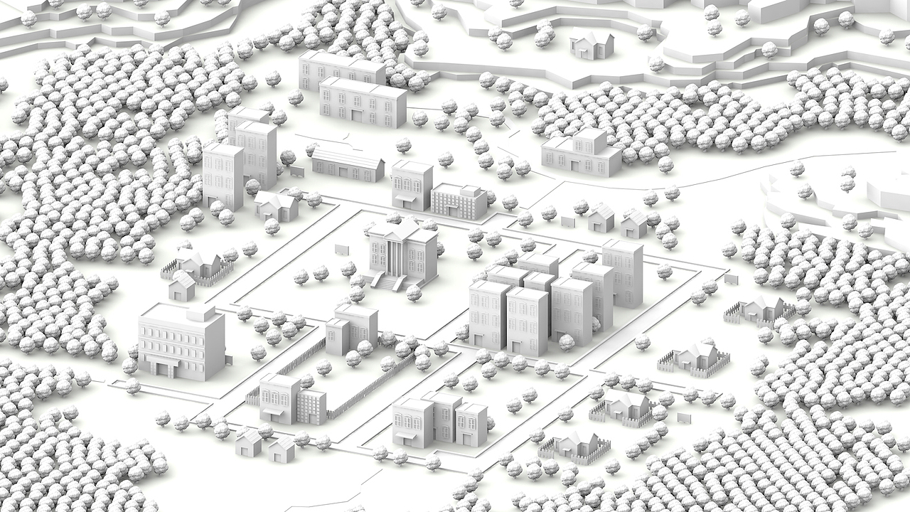 Low poly town(临摹大神作品制作教程)(图ZMTY3MTAzNDQ=) - 图案 - 站酷设计师Gondshi原创素材 - 站酷ZCOOL