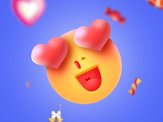 ps学习-爱心3D表情（个人主页-ZNTQ1NTg1OTI=） - 图标 - 站酷设计师七弦箜箜原创素材 - 站酷ZCOOL