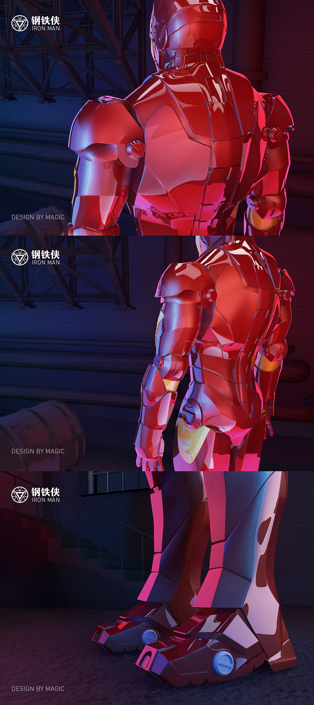 Iroman钢铁侠（图ZNjU3NjAwNjA=） - 其他三维 - 站酷设计师靖哥教你做C4D原创素材 - 站酷ZCOOL