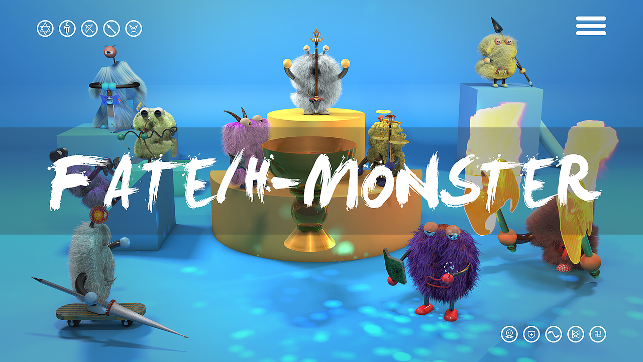fate/h-monster |ui|闪屏/壁纸|可尼基哇_原创作品-站酷zcool