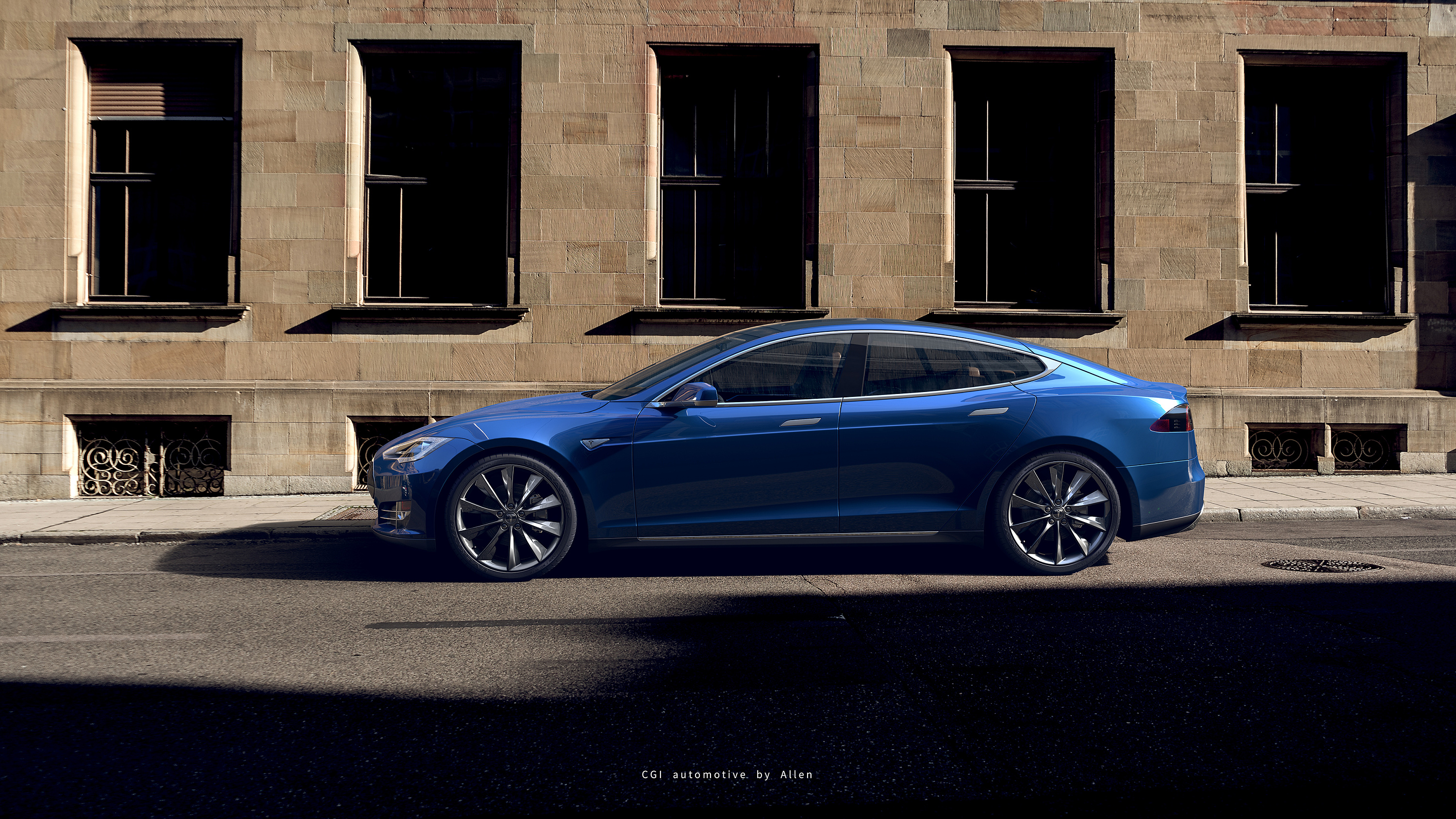 tesla model s cgi