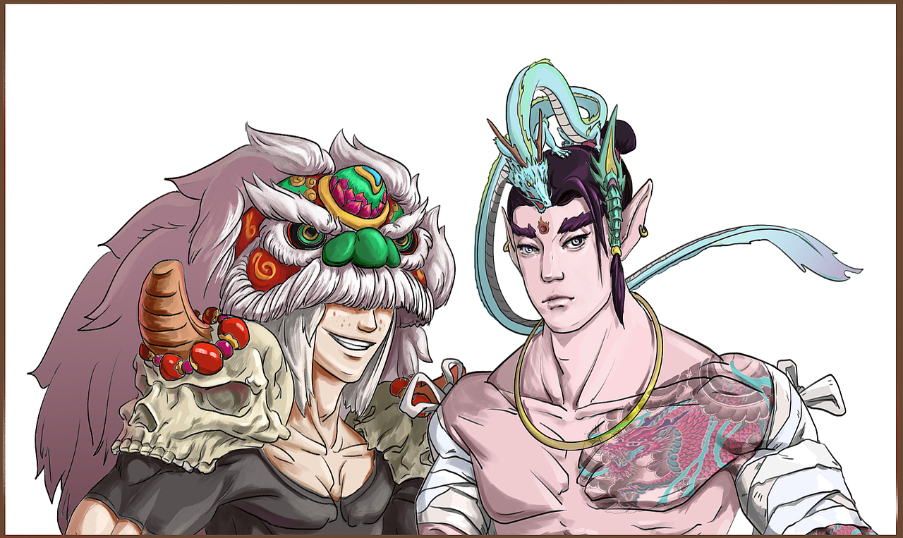 搬山大圣And覆海大圣（图ZMTQ0ODAzNjcy） - 概念设定 - 站酷设计师李壹南原创素材 - 站酷ZCOOL