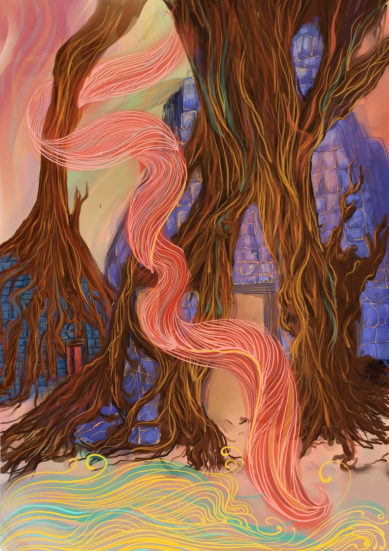 吴哥窟插画~梦幻吴哥