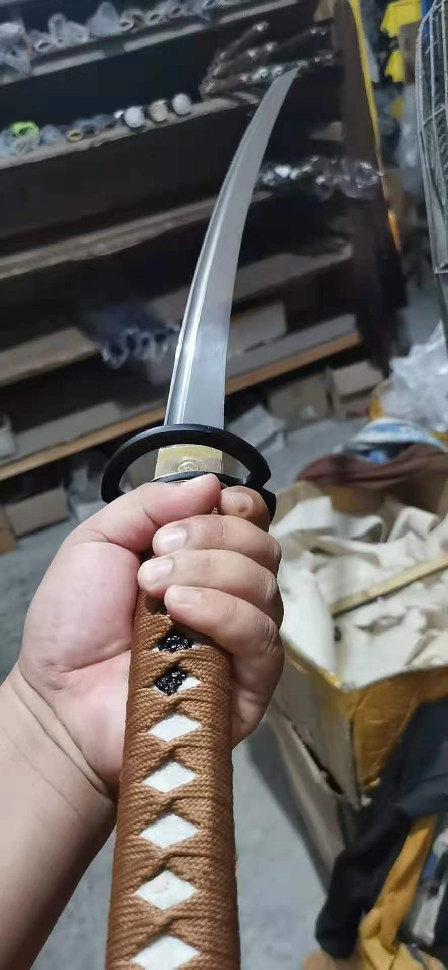 浪客剑心绯村抜刀斋逆刃刀t10钢烧刃高级双色二重