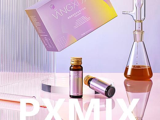 保健饮品摄影丨胶原多肽口服液 x 光影集 PXMIX
