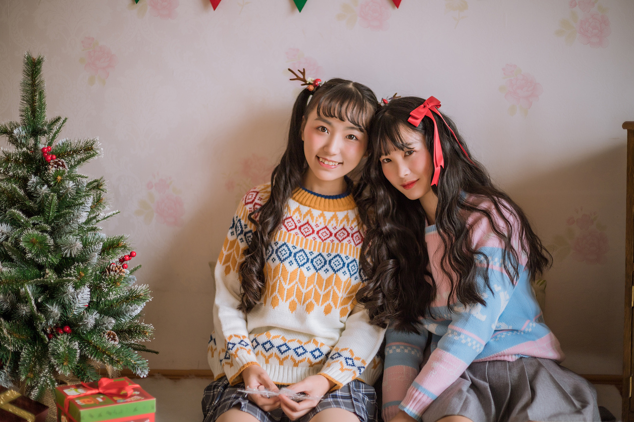 双子圣诞-鹿与少女