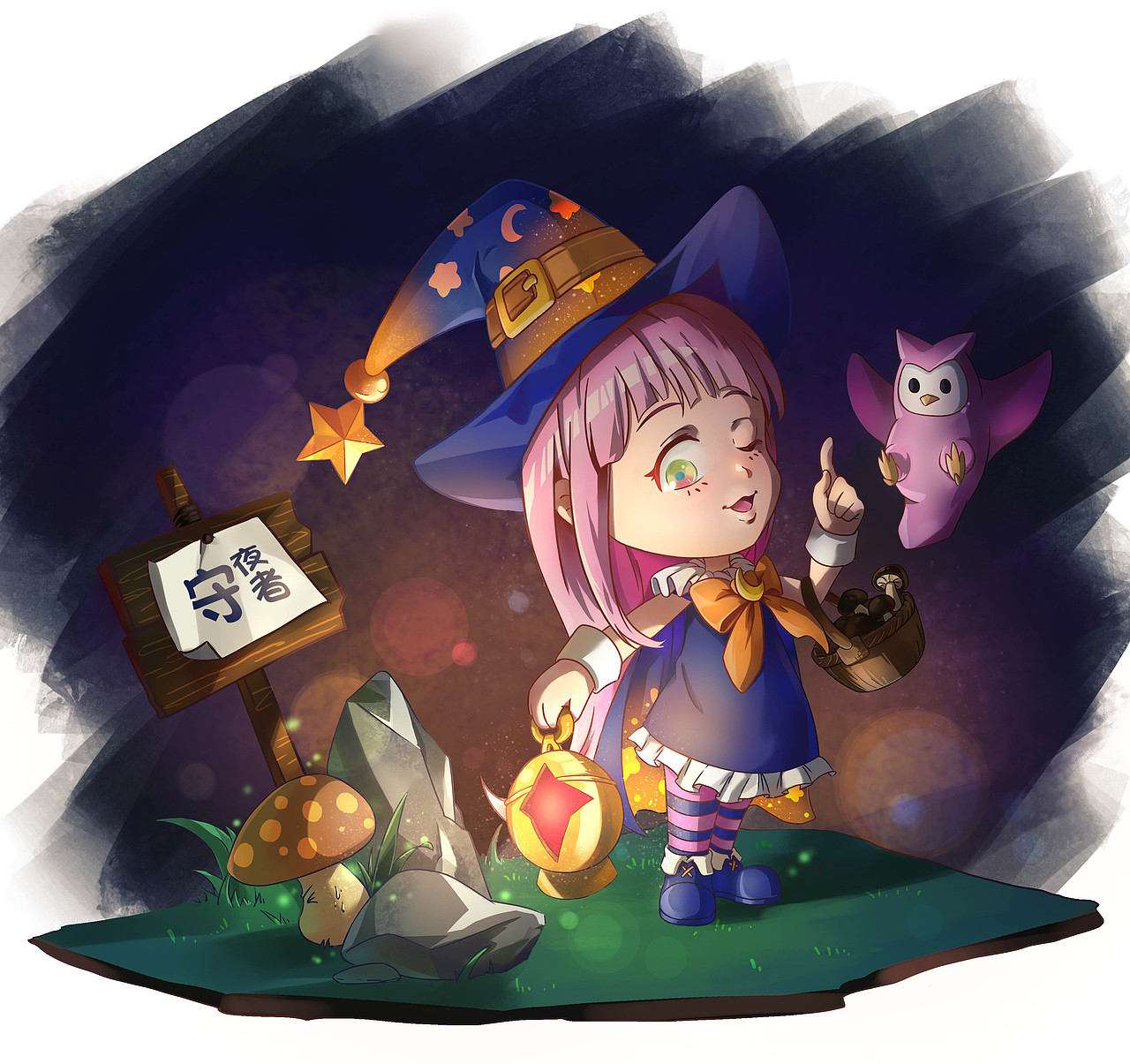 潮玩角色Q版插画（图ZMjU4NjYxNDA4） - 商业插画 - 站酷设计师阳明0_0原创素材 - 站酷ZCOOL