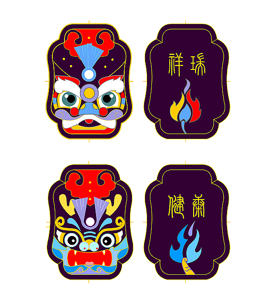 龙狮香囊diy（图ZMTg0NjI1NDg0） - 其他手工艺 - 站酷设计师许小星呀原创素材 - 站酷ZCOOL