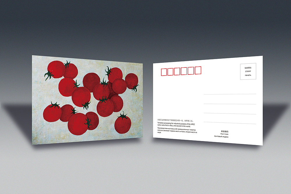 为新疆兵团明信片所绘3幅插画（图ZNTQ1ODQxMg==） - 商业插画 - 站酷设计师正视文化原创素材 - 站酷ZCOOL