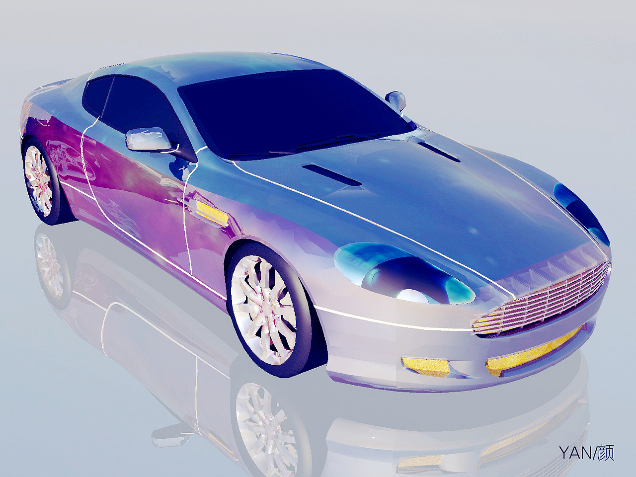 星系跑车渲染设计——颜小顺（图ZNTQwMTI5NjA=） - 机械/交通 - 站酷设计师湾区颜原创素材 - 站酷ZCOOL