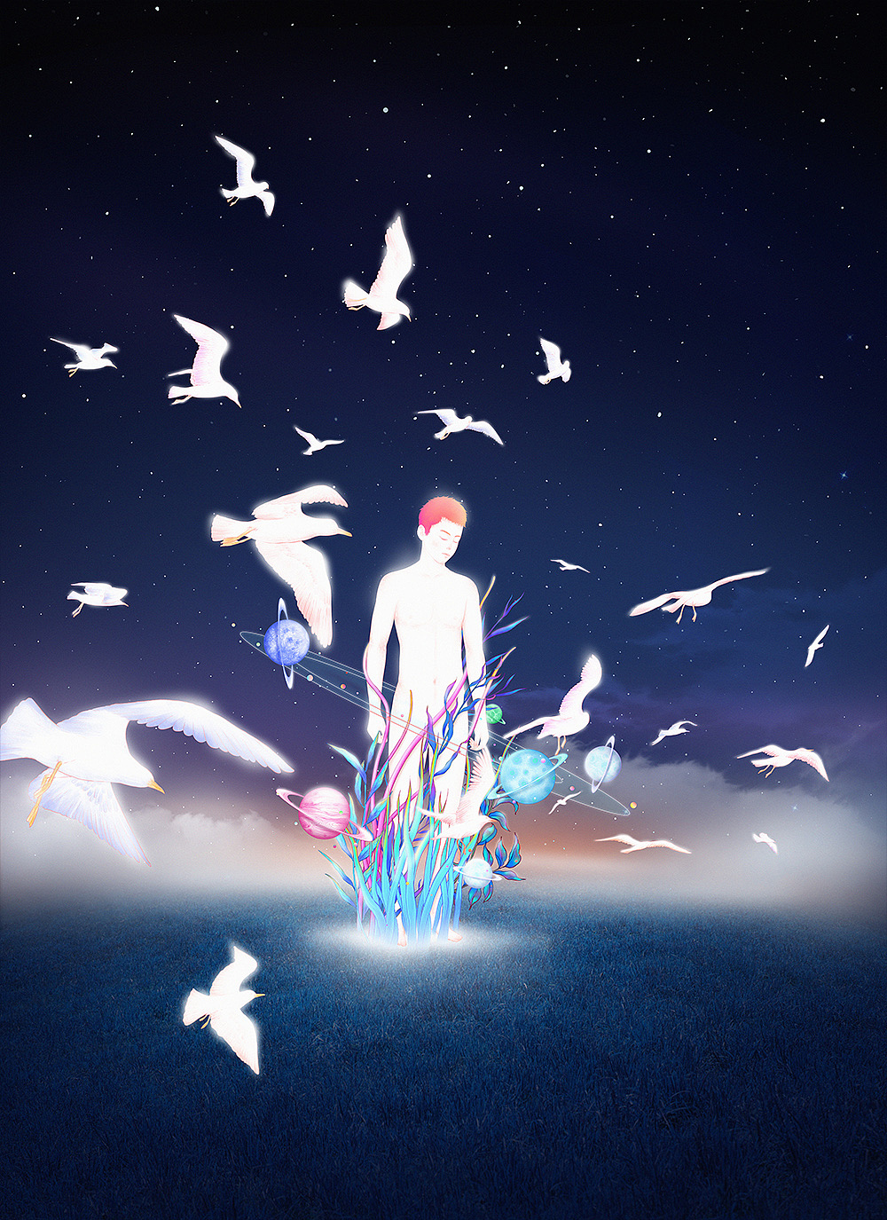 《繁花落梦》（图ZMTAzNTA0NTI0） - 商业插画 - 站酷设计师南国夏原创素材 - 站酷ZCOOL