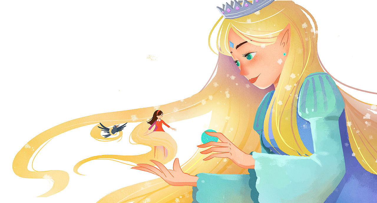 《寻找精灵徽章》--绘本插画