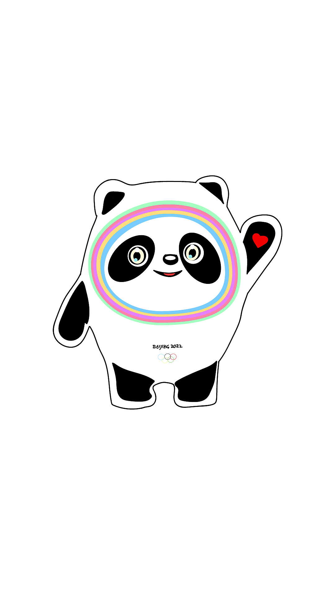 冰墩墩|插画|新锐潮流插画|小熊饱饱_原创作品-站酷(zcool)