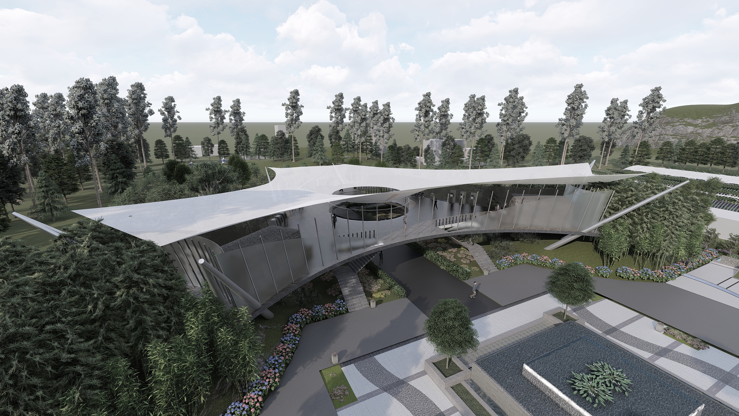 游客中心|空间|建筑设计|20152416310001 - 原创作品 - 站酷 (zcool)