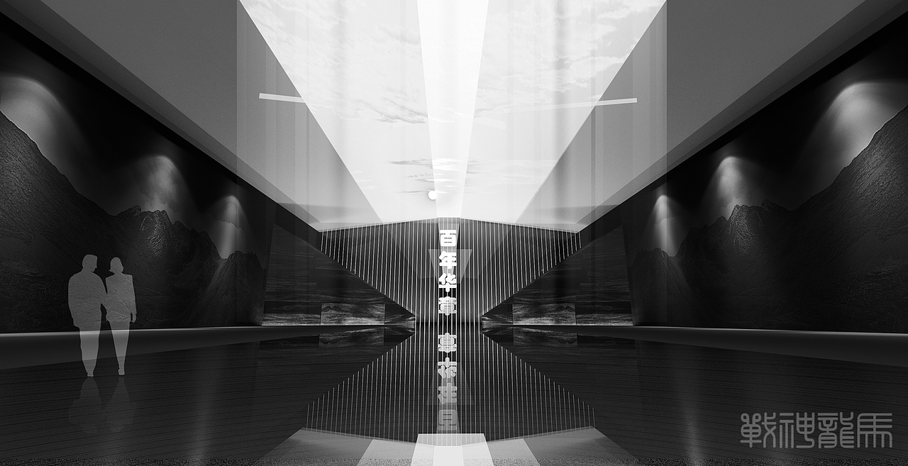 序厅su渲染-五彩斑斓（图ZMjUyMzE3OTA0） - 展陈设计 - 站酷设计师战神龙马原创素材 - 站酷ZCOOL