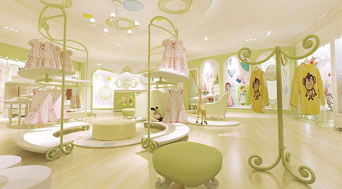 西安时尚童装店装修设计图（图ZMTc4Mjg1NDU2） - 家装设计 - 站酷设计师工装之家装修网原创素材 - 站酷ZCOOL