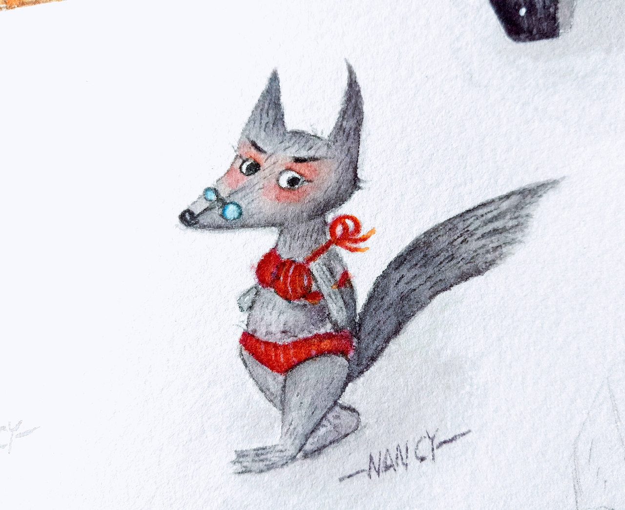 原创儿插:狼外婆|插画|儿童插画|南溪有画_原创作品-站酷(zcool)