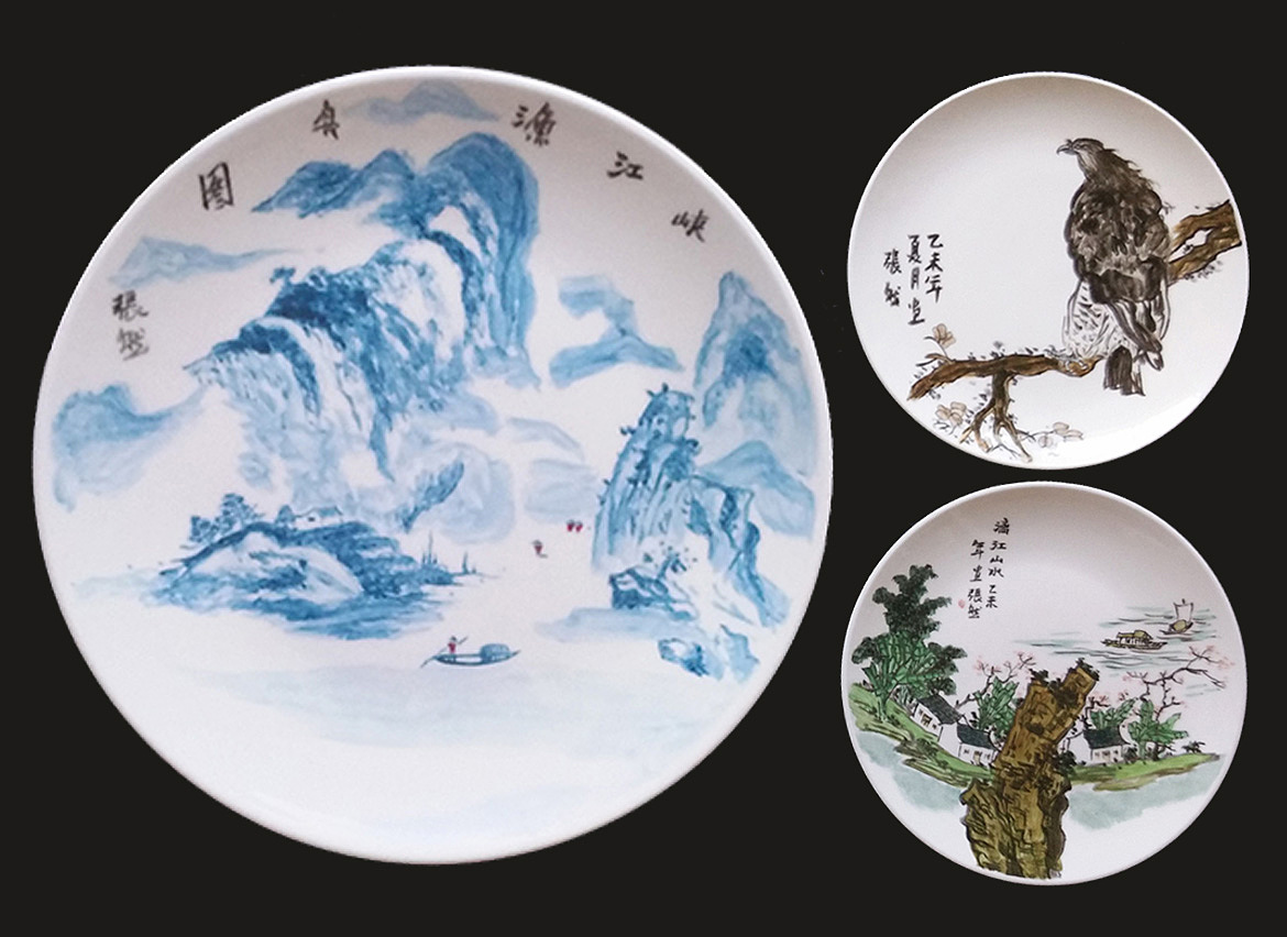 陶瓷釉上彩（图ZNzM5NzM1ODg=） - 绘画 - 站酷设计师然子911018原创素材 - 站酷ZCOOL