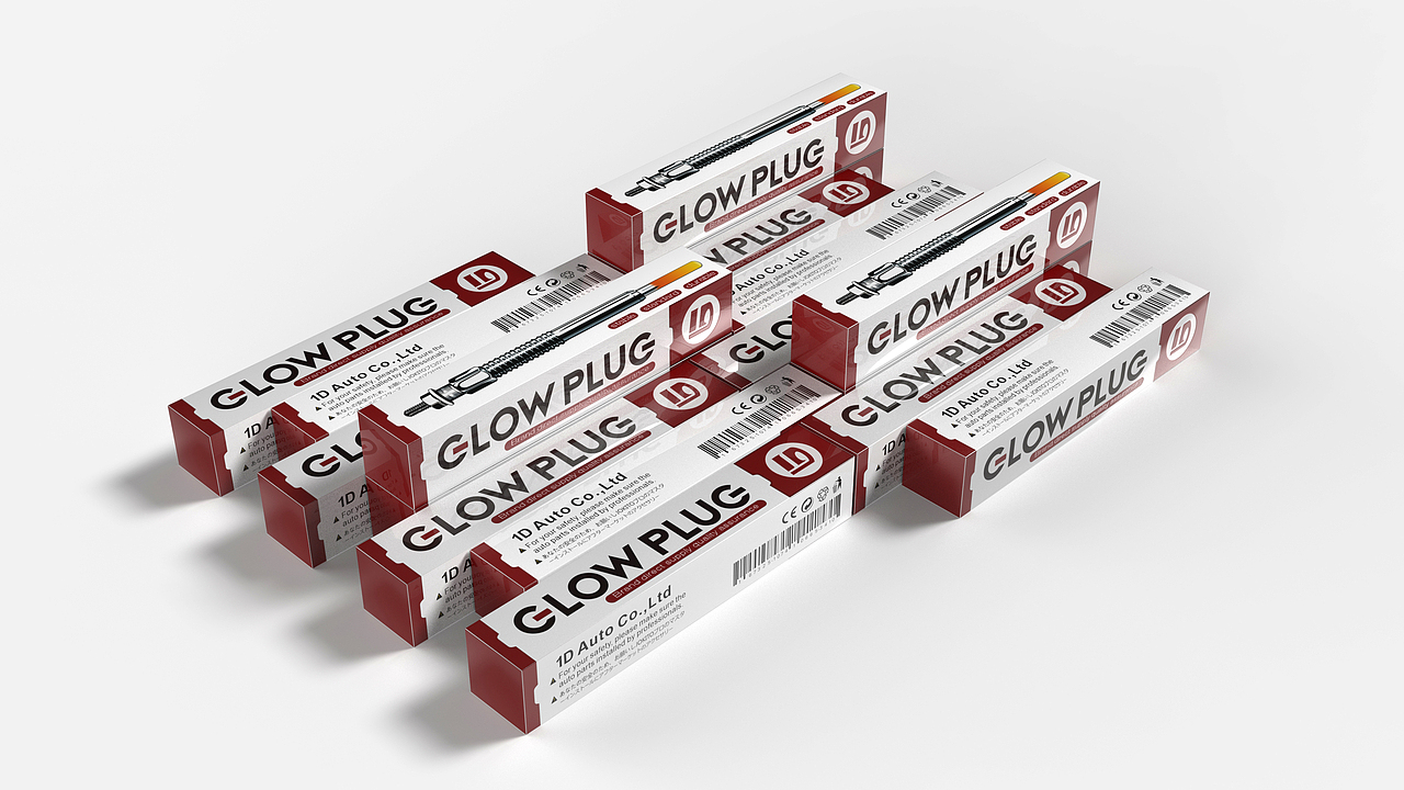 汽车预热塞火花塞包装盒设计-悟杰品牌视觉设计