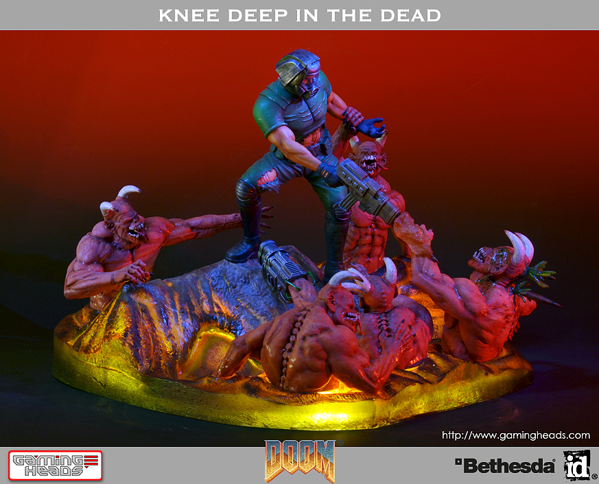 《DOOM》游戏插画立体化场景 First 4 Figures 品牌产品打样（图ZMjM4MDc5MTI=） - 手办/模玩 - 站酷设计师煜恒KENG原创素材 - 站酷ZCOOL