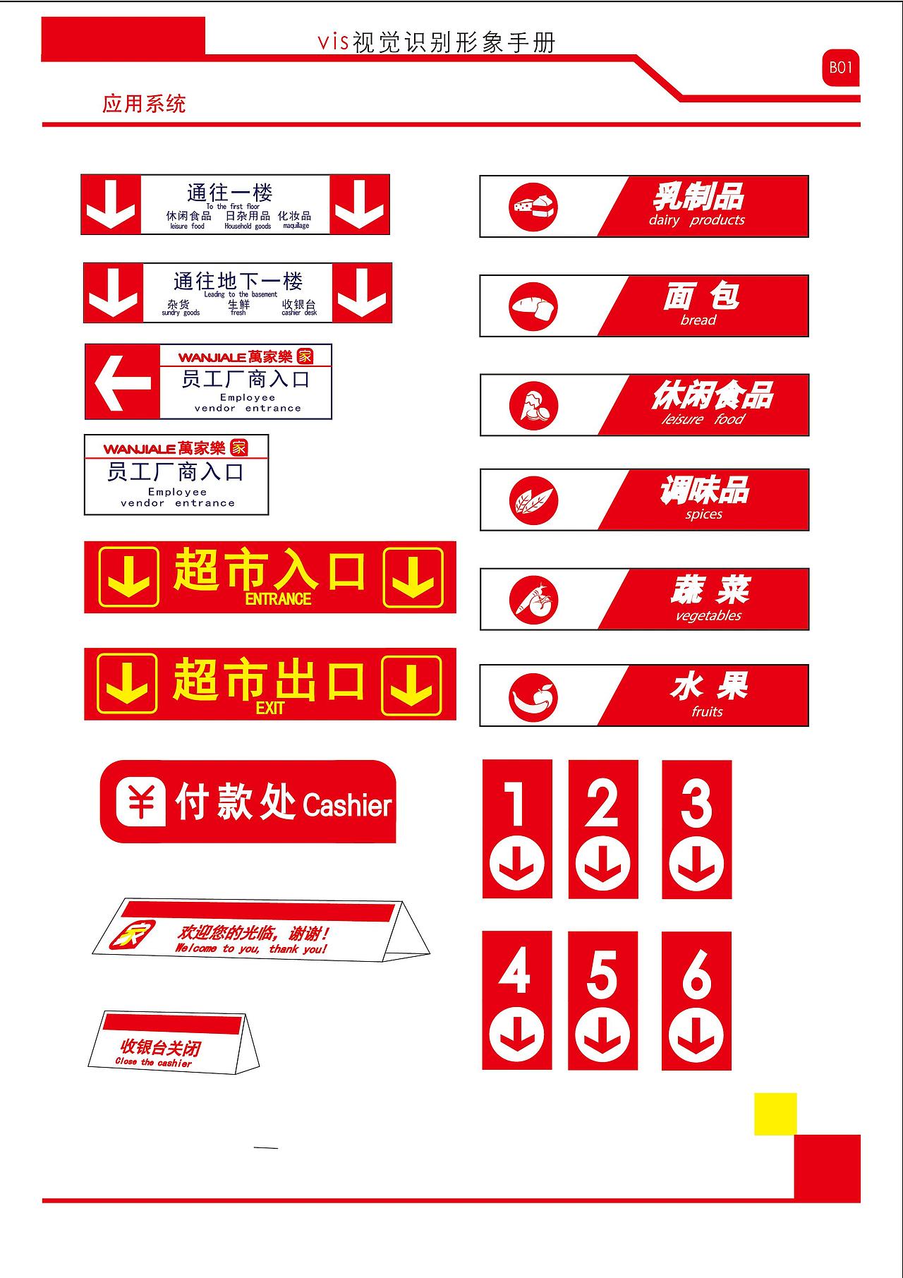“万家乐”超市视觉品牌形象设计