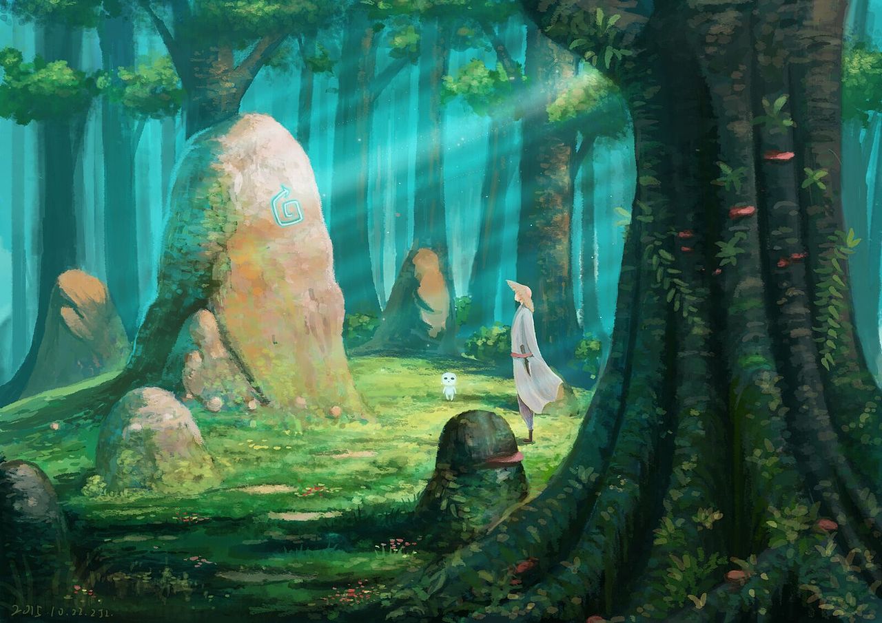 每天花一些时间画一下~终于画好了~duang~请看以下原作~~