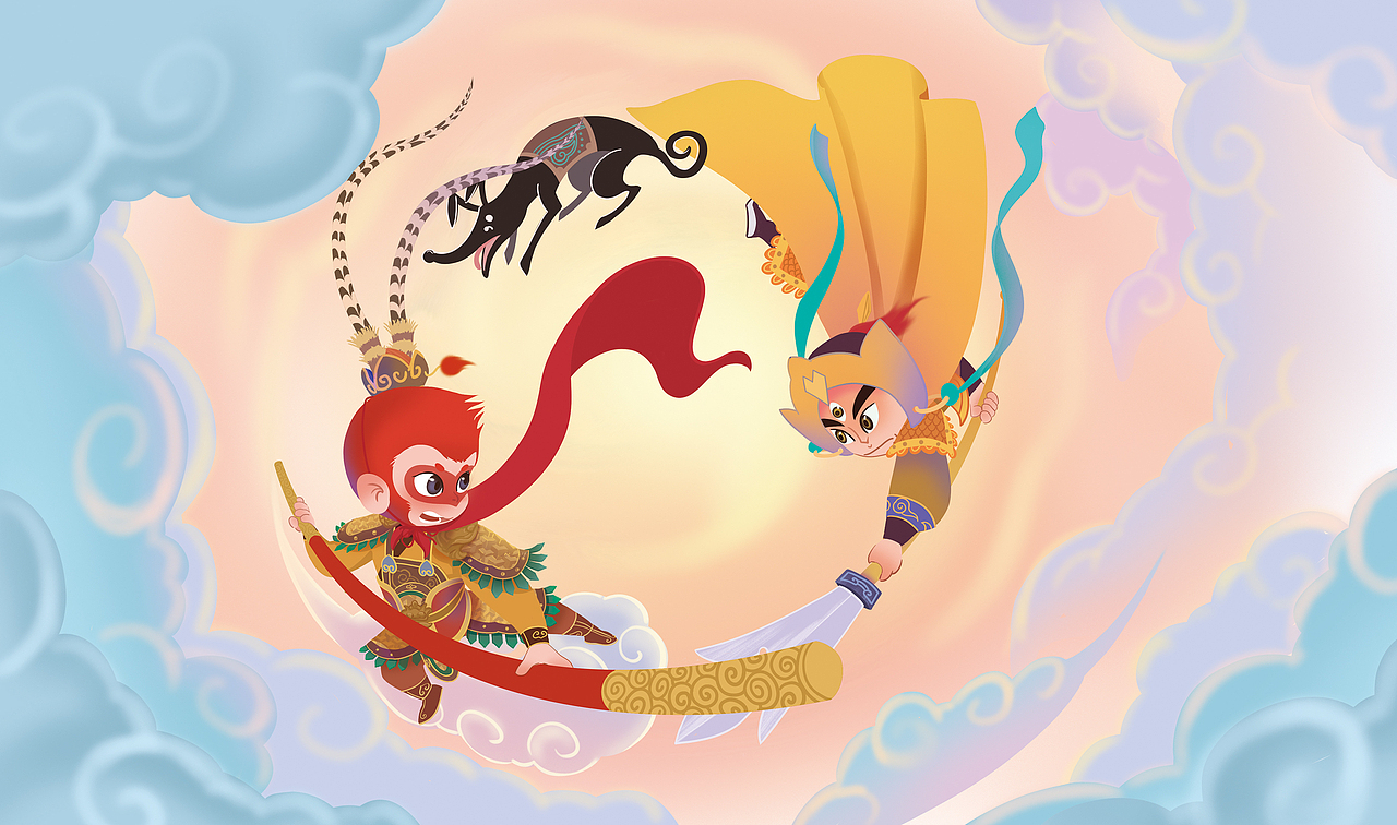 年初画的西游记连载绘本创作17粉丝5423广州 | 插画师千风每天都很