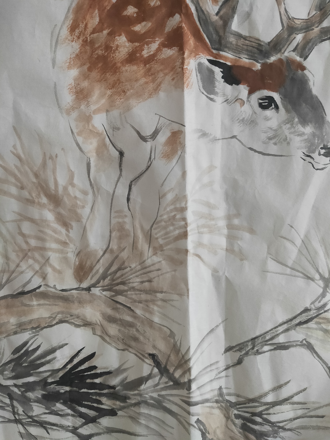 国画仿刘继卣（图ZMTk2NjA4NjI4） - 绘画 - 站酷设计师山涛2018原创素材 - 站酷ZCOOL