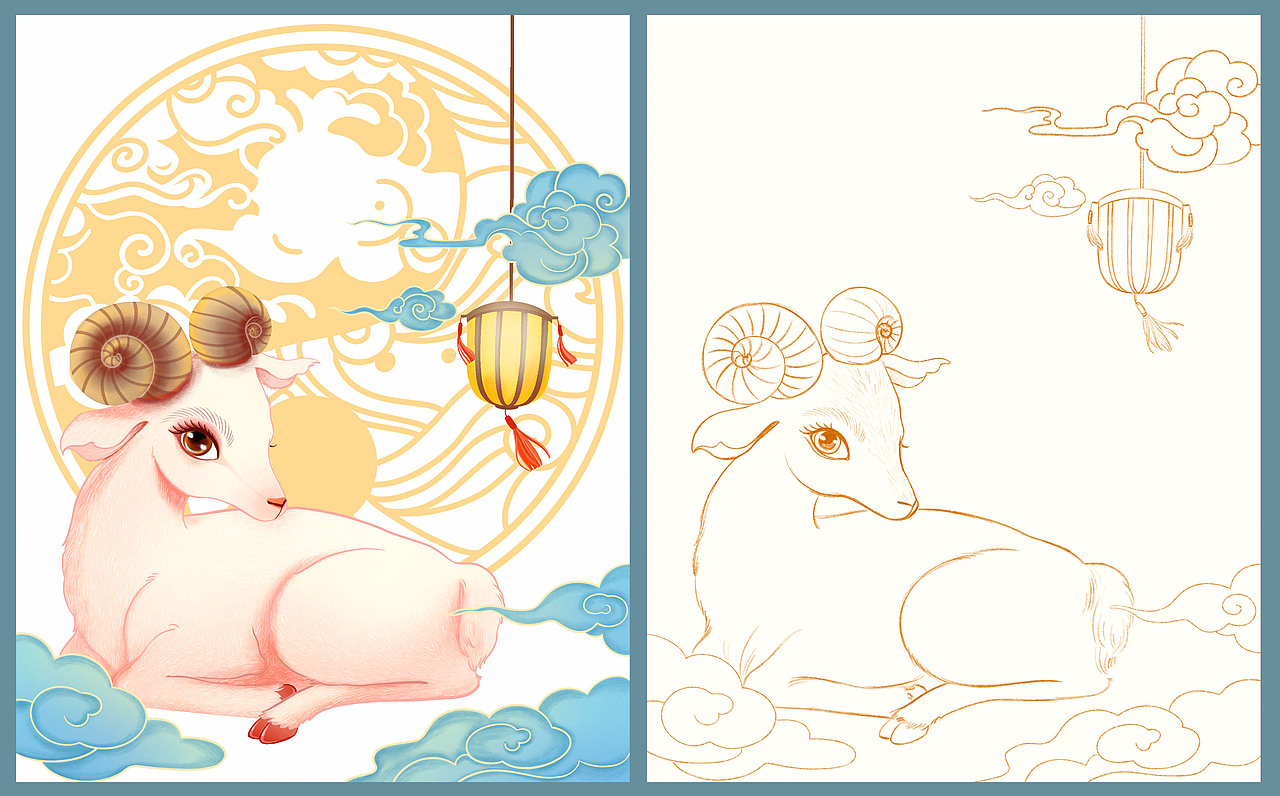 羊:三羊开泰、国泰民安