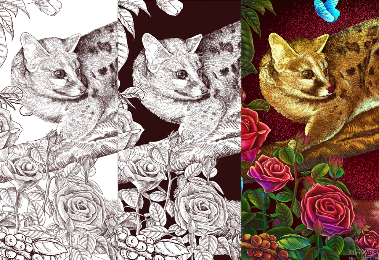 爱情咖啡（图ZMTQ0MTQ3MDU2） - 商业插画 - 站酷设计师林啊馒原创素材 - 站酷ZCOOL