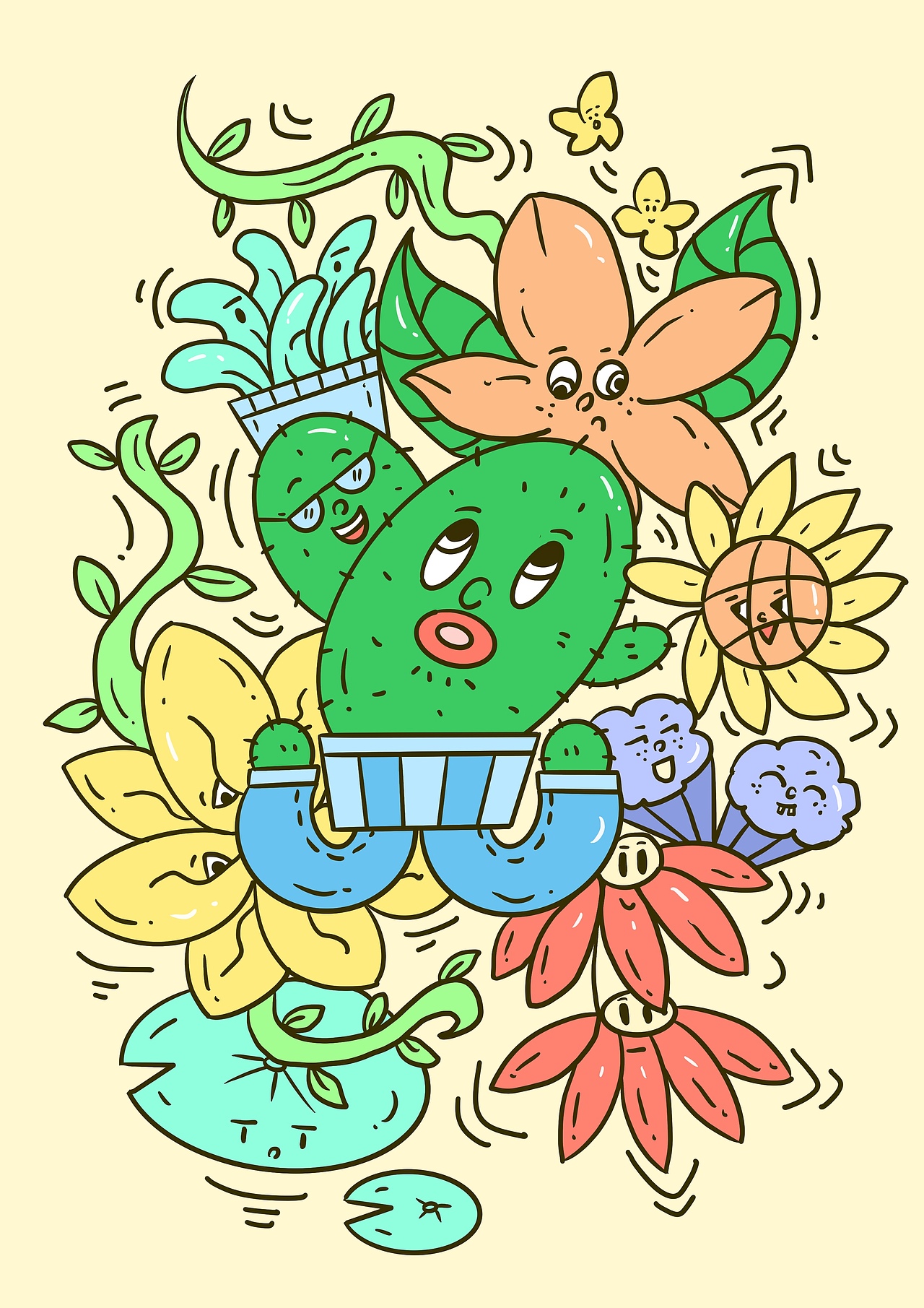 创意插画（图ZMjkxMzU0NTA0） - 商业插画 - 站酷设计师羊粥壹z原创素材 - 站酷ZCOOL