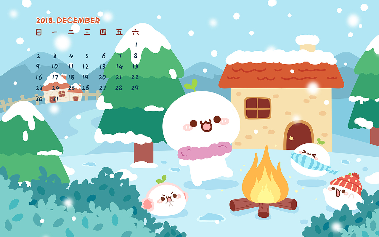 团子情侣壁纸h5设计 mojigo标签卡通q版绘本插画可爱作品信息创作时间