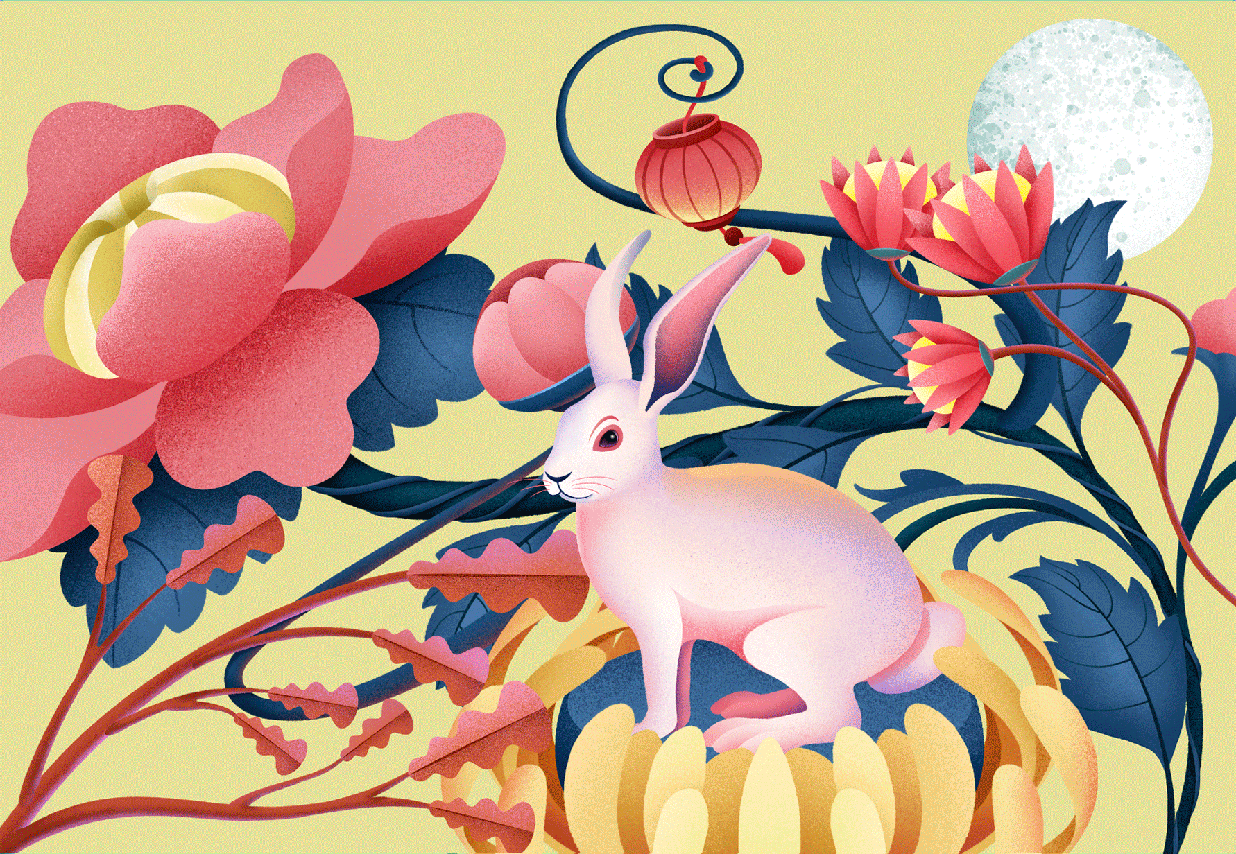 木头猫 | 与仟吉畅赏中秋月（图ZMjI4ODgwNjI4） - 商业插画 - 站酷设计师疯子木原创素材 - 站酷ZCOOL