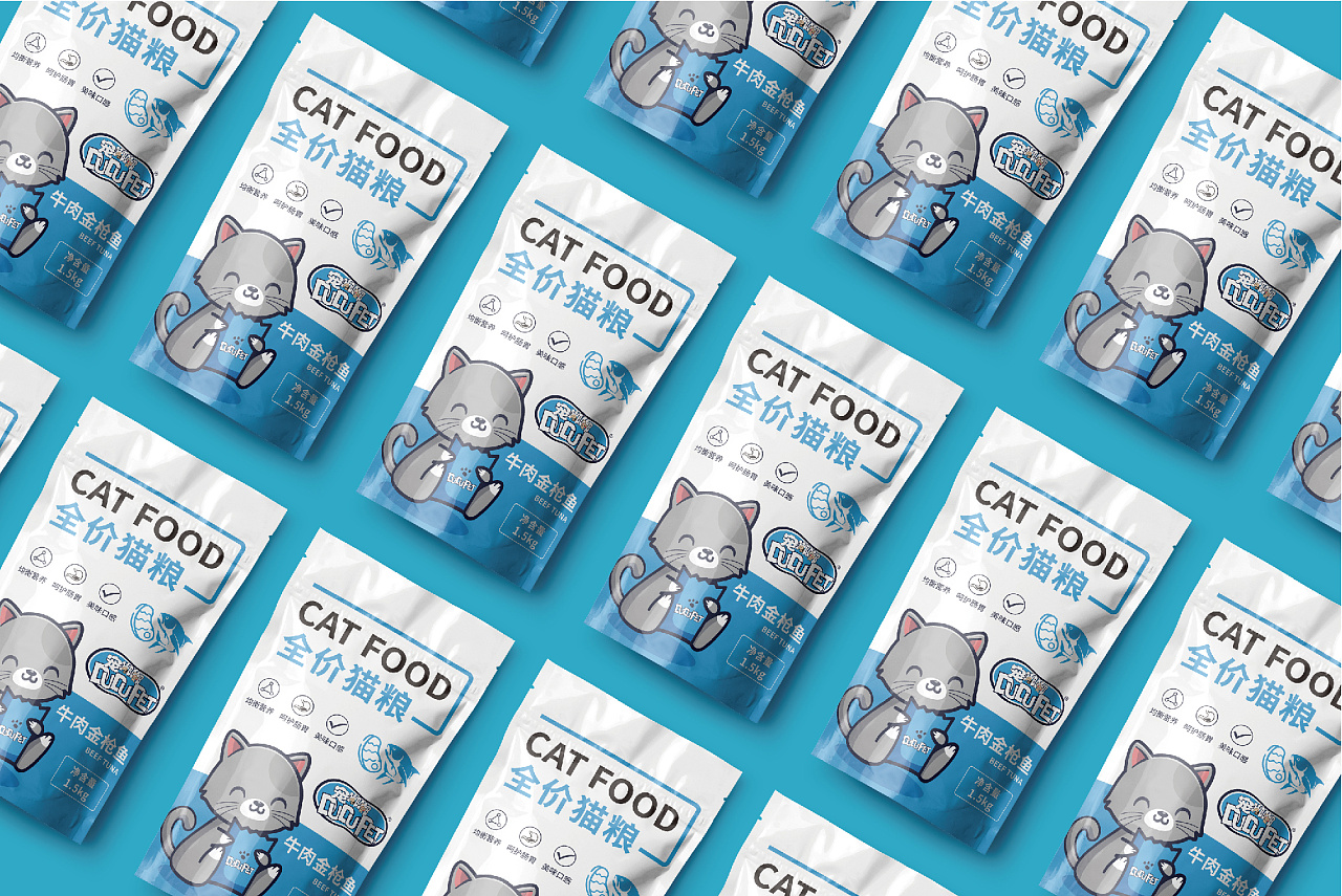 宠嘟嘟全价猫粮包装设计|平面|包装|鑫动平面设计 - 原创作品 - 站酷