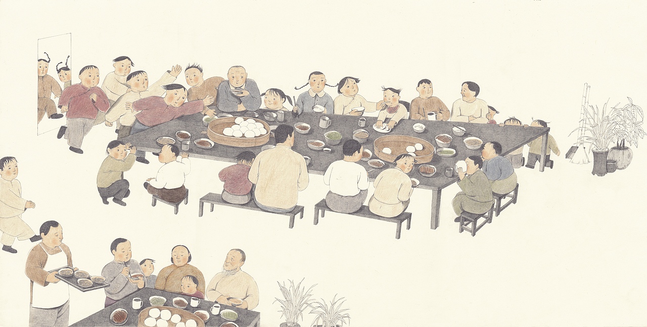 《爷爷和他的朋友们》浙江教育出版社（图ZMjIwMjQzMjQ4） - 绘本 - 站酷设计师梁灵惠原创素材 - 站酷ZCOOL