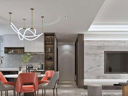 梁山龙城公馆效果图150平户型