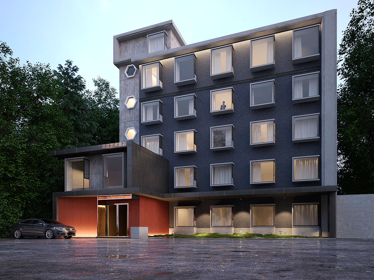 三江艺术酒店（图ZMTQzOTUwNTUy） - 建筑设计 - 站酷设计师needmadbee原创素材 - 站酷ZCOOL