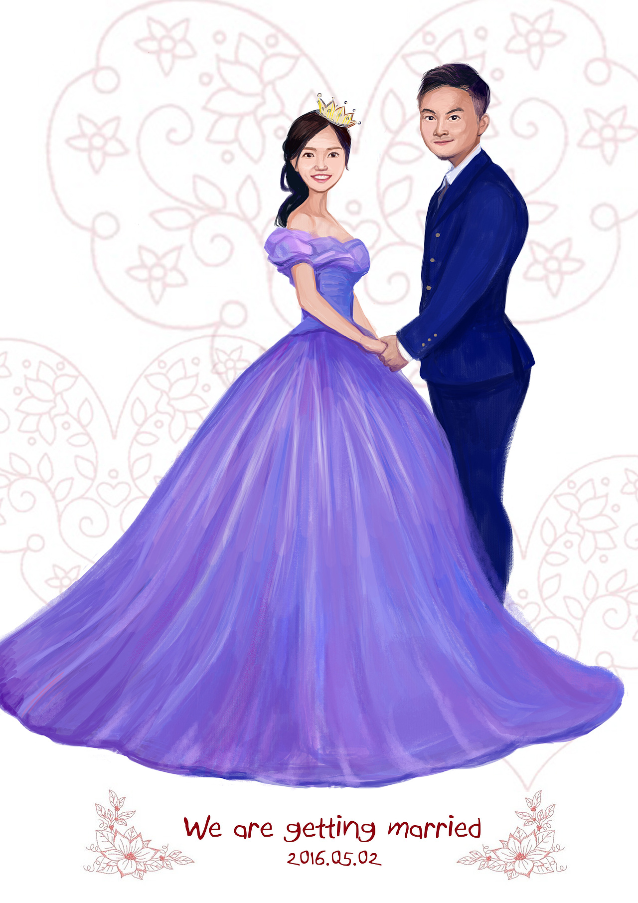 婚礼人物设计（图ZNDYwMzgyNDQ=） - 商业插画 - 站酷设计师Bonnie小博原创素材 - 站酷ZCOOL