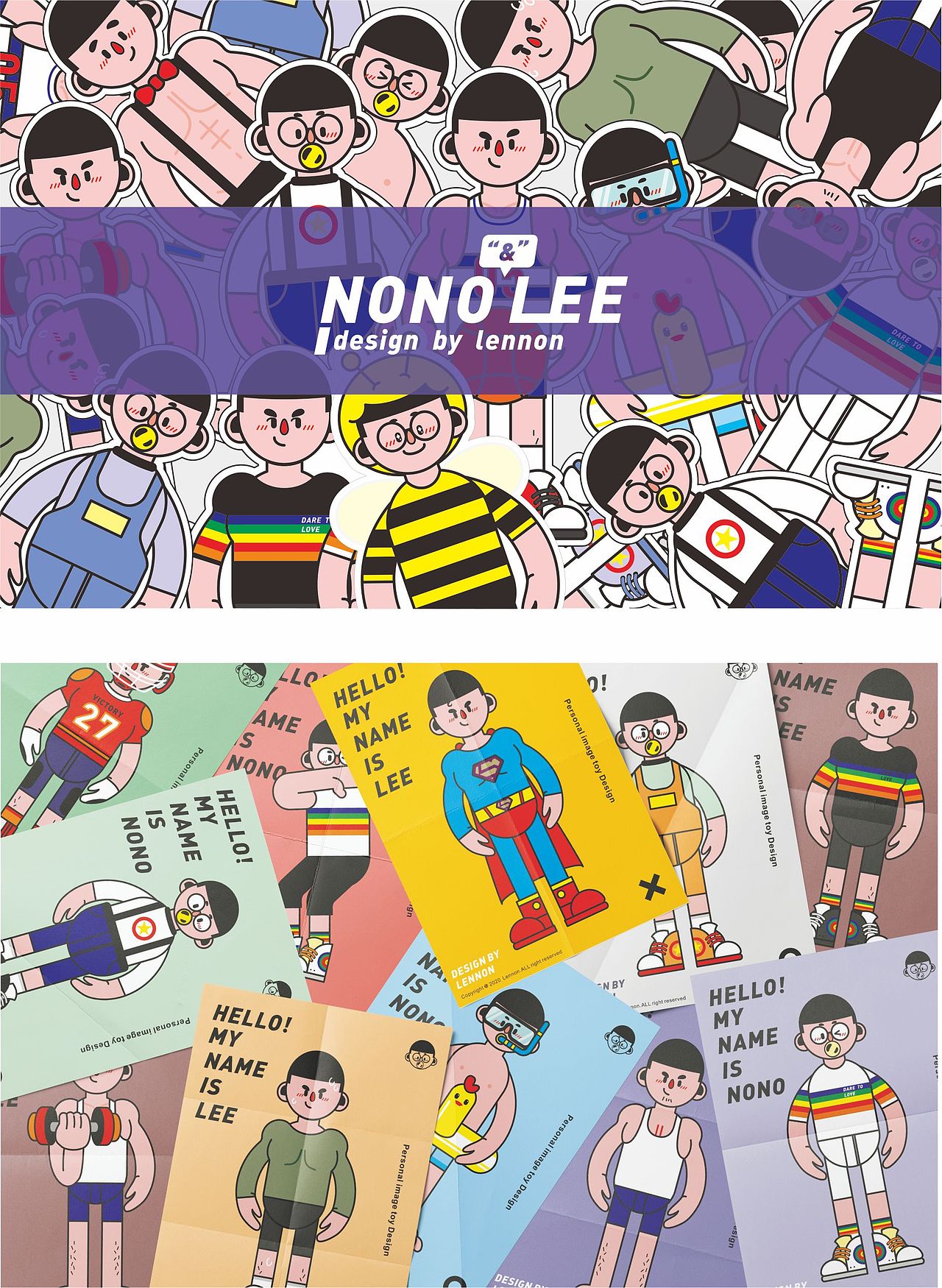 NONO&LEE”人物IP形象（图ZMjcyMzcxMDYw） - IP形象 - 站酷设计师咧哝原创素材 - 站酷ZCOOL