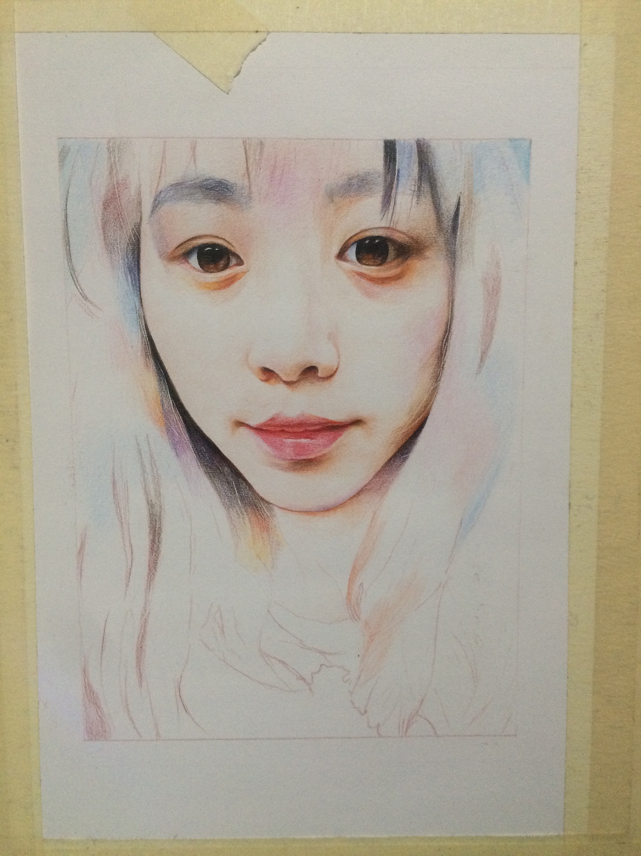 纸本彩铅 肖像定制（图ZNDM0ODcxMzY=） - 绘画 - 站酷设计师路加水彩原创素材 - 站酷ZCOOL