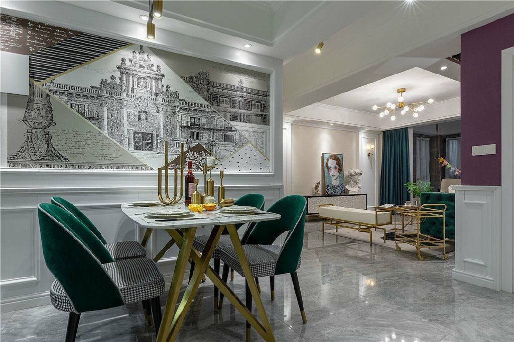 美式轻奢风,温馨浪漫的气质空间