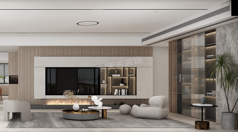 金科九曲河大平层装修,原木系为主,让家多点温暖!