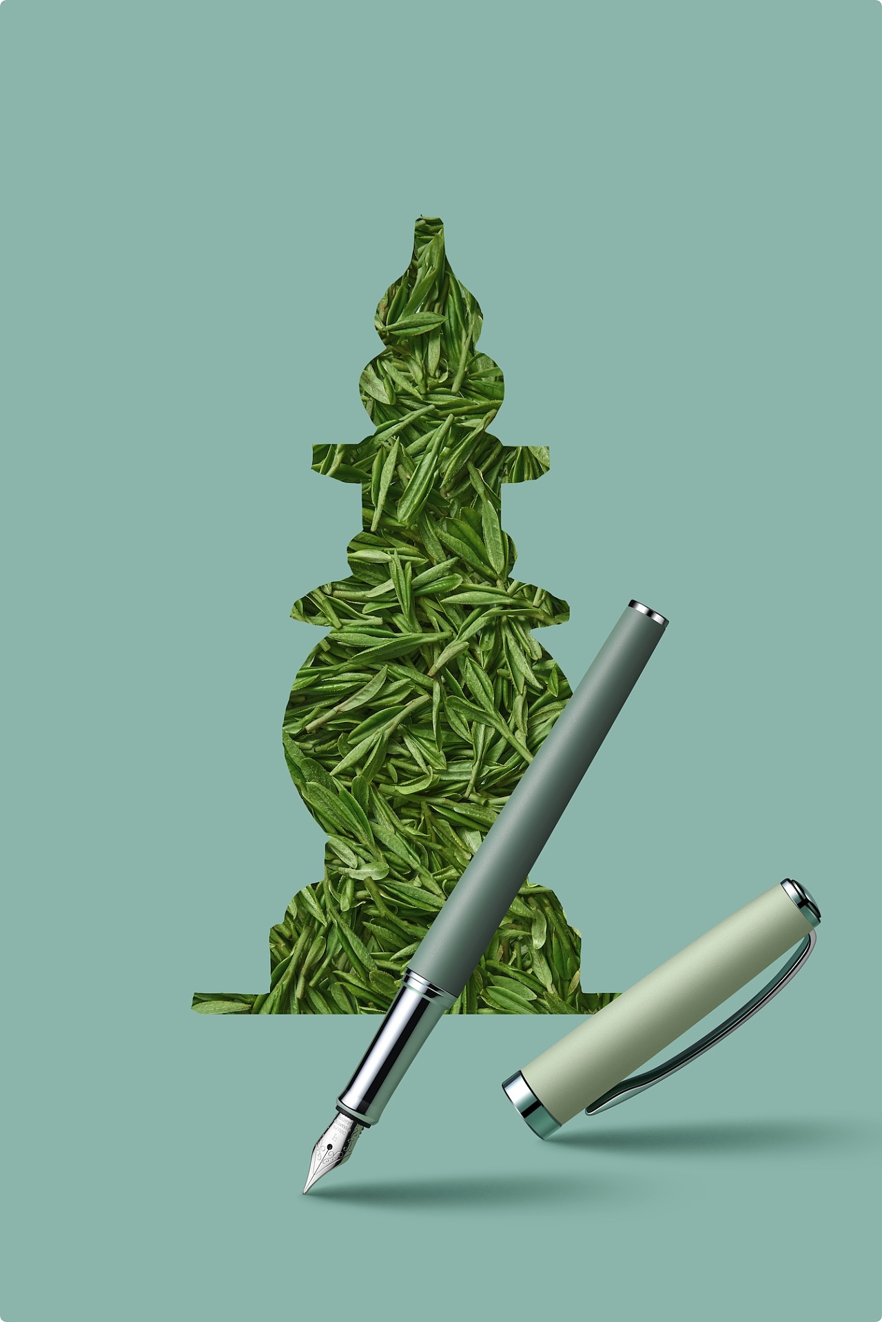 意索钢笔创意后期作品