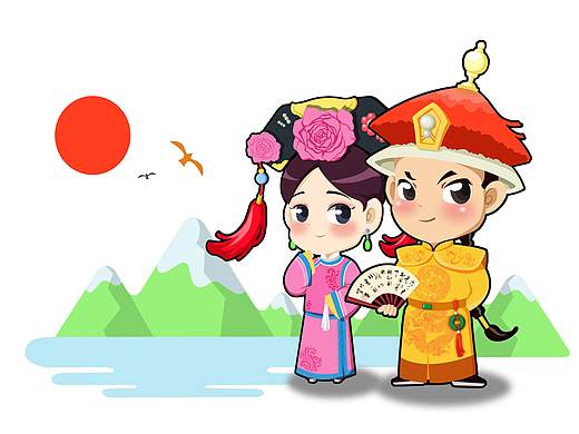 萌萌的大清（个人主页-ZMzc2MTk4NTI=） - 儿童插画 - 站酷设计师印月人原创素材 - 站酷ZCOOL