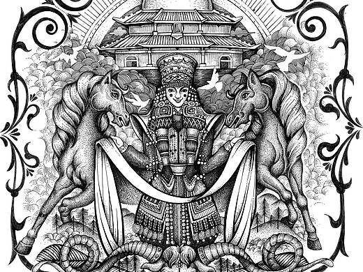 智美大牧场插画设计