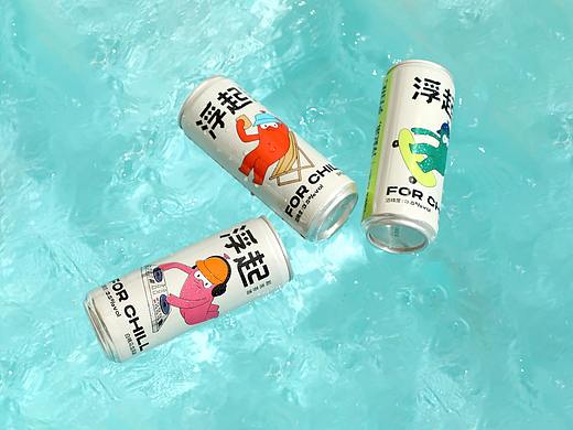 FOR CHILL 浮起 起泡茶酒 Packaging Design