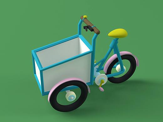 C4D三轮小车 ——练习01