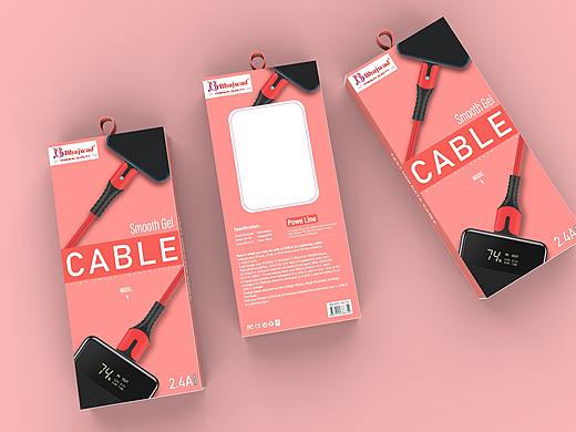 马卡龙数据线包装