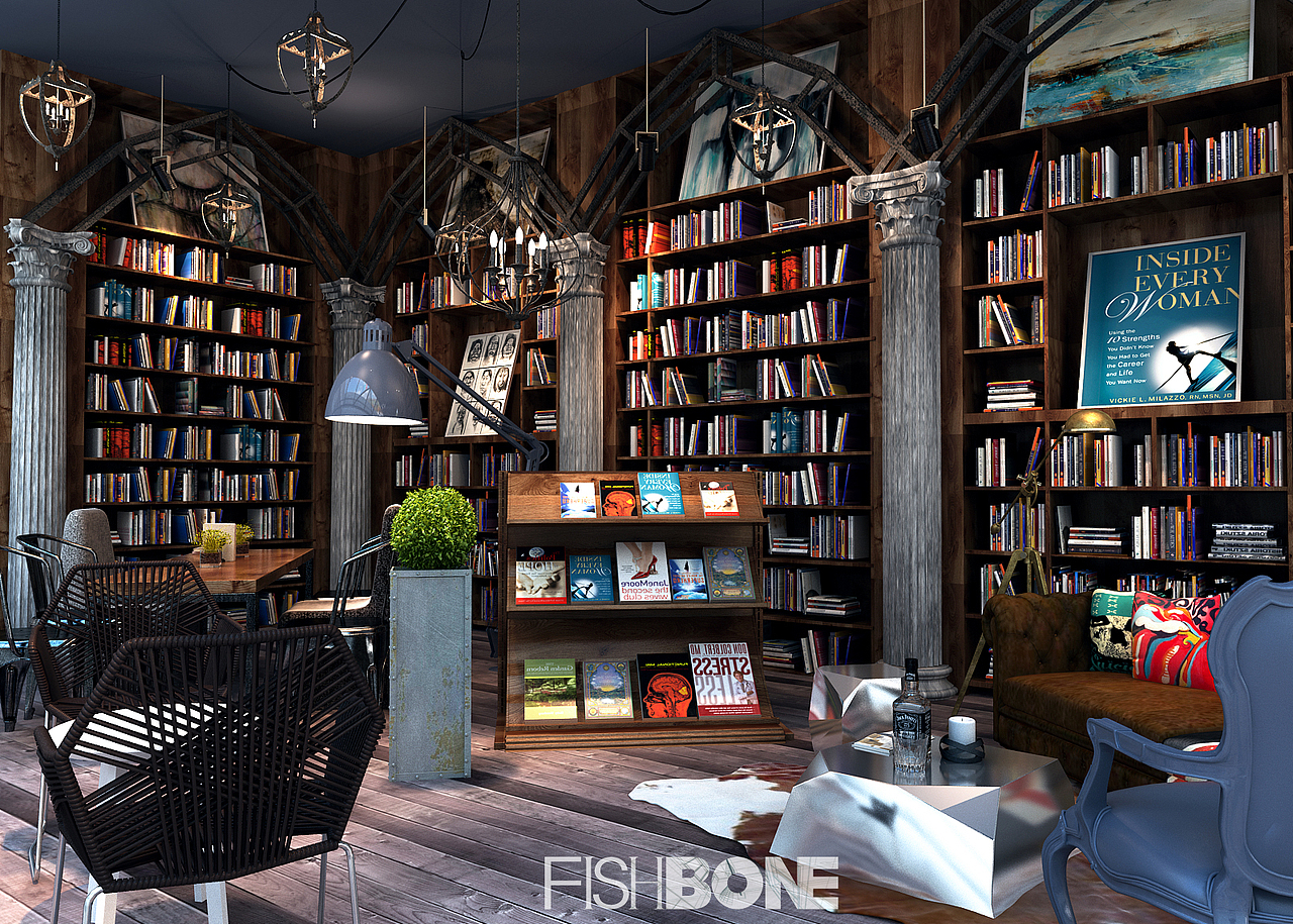 鱼骨设计-橄榄公社1966文创酒店