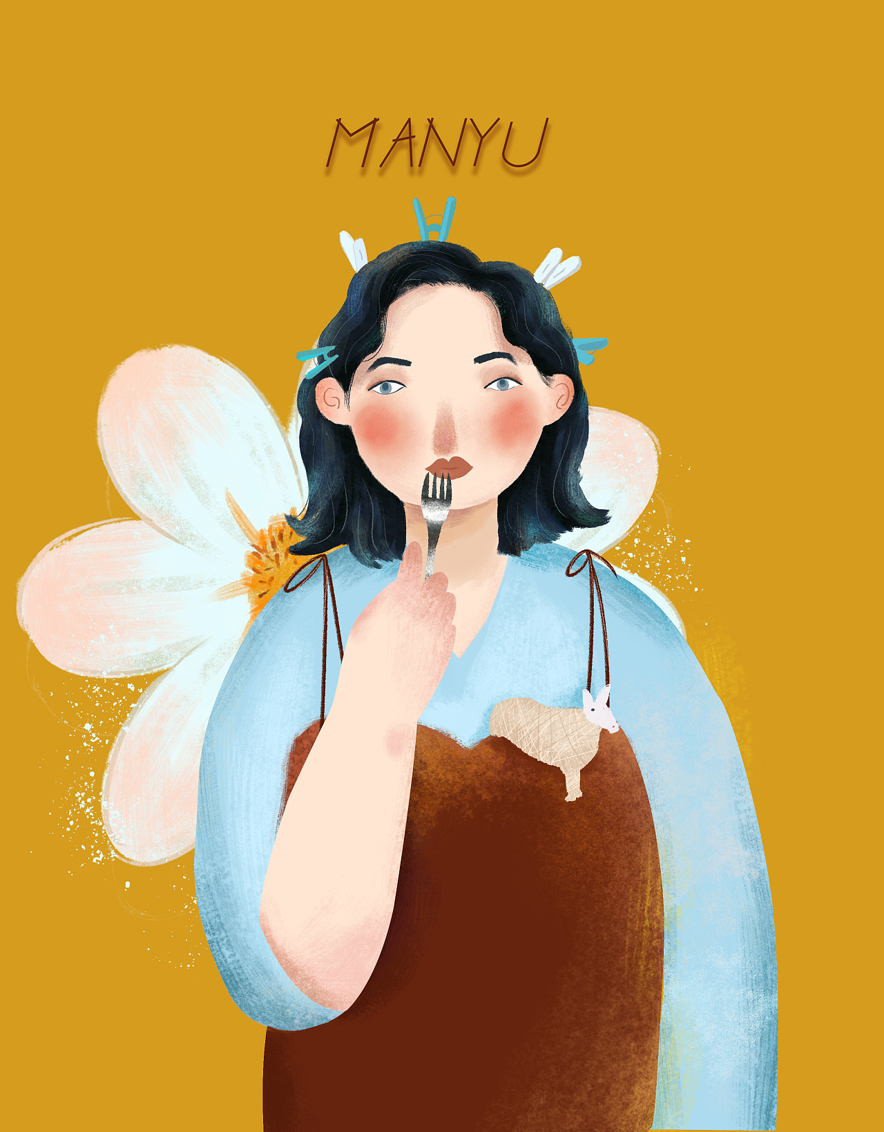 "胖丁"人物系列|插画|插画习作|蛋挞_manyu - 原创作品 - 站酷 (zcool